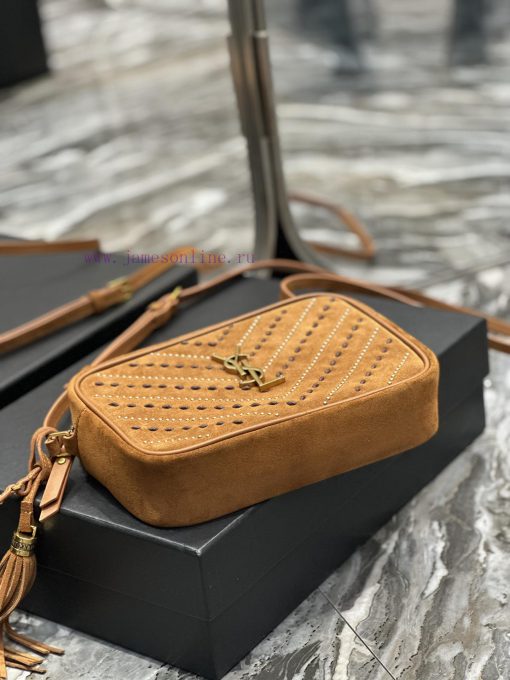 Yves Saint Laurent Bags 𝑳𝒐𝒖 Camera Bag _ Matte SeriesCaramel rivet threading techniqueTop imported Italian cowhide i k0h3tuhr - Image 10