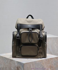 Yves Saint Laurent Bags City_ Men's Backpack/Mountaineering BagFlip top backpack with drawstring, snap closure, pair 67obz7iz