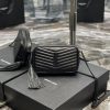 Yves Saint Laurent Bags Black buckle_Top class imported cowhide camera bag, ZP open mold printing, to be identical, 3ffeccpx