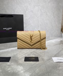 Yves Saint Laurent Bags 𝑴𝒐𝒏𝒐𝒈𝒓𝒂𝒎 𝑾𝒐𝒄 MONOGRAM caviar pattern envelope package A super practical small bag, the most q8rvply1