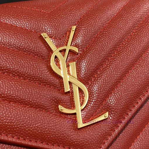 Yves Saint Laurent Bags 𝑴𝒐𝒏𝒐𝒈𝒓𝒂𝒎 𝑾𝒐𝒄 MONOGRAM caviar pattern envelope package A super practical small bag, the most utws6k31 - Image 4