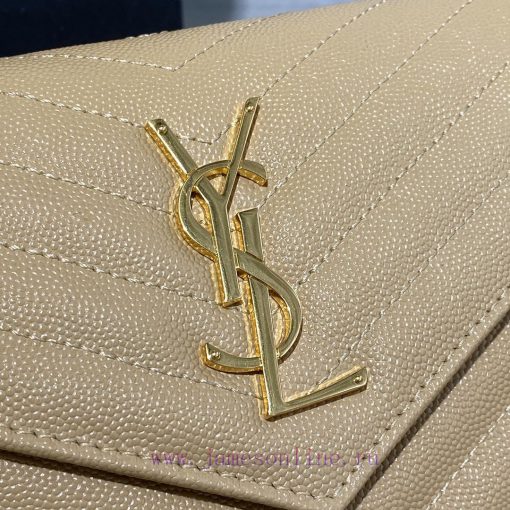 Yves Saint Laurent Bags 𝑴𝒐𝒏𝒐𝒈𝒓𝒂𝒎 𝑾𝒐𝒄 MONOGRAM caviar pattern envelope package A super practical small bag, the most q8rvply1 - Image 4