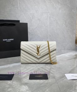 Yves Saint Laurent Bags 𝑴𝒐𝒏𝒐𝒈𝒓𝒂𝒎 𝑾𝒐𝒄 MONOGRAM caviar pattern envelope package A super practical small bag, the most cq2u3gxr