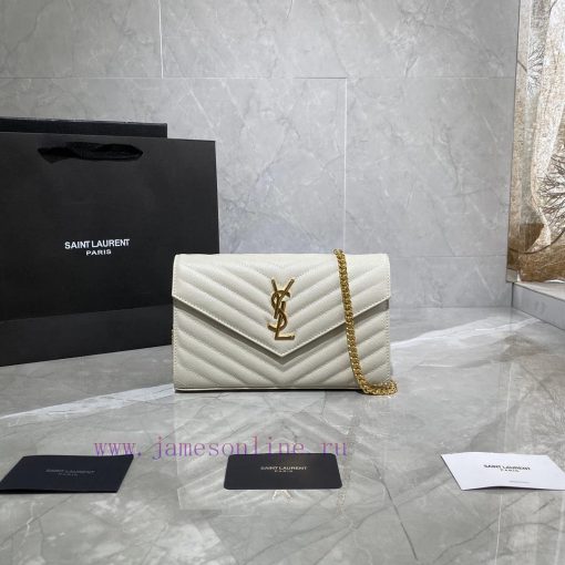 Yves Saint Laurent Bags 𝑴𝒐𝒏𝒐𝒈𝒓𝒂𝒎 𝑾𝒐𝒄 MONOGRAM caviar pattern envelope package A super practical small bag, the most cq2u3gxr