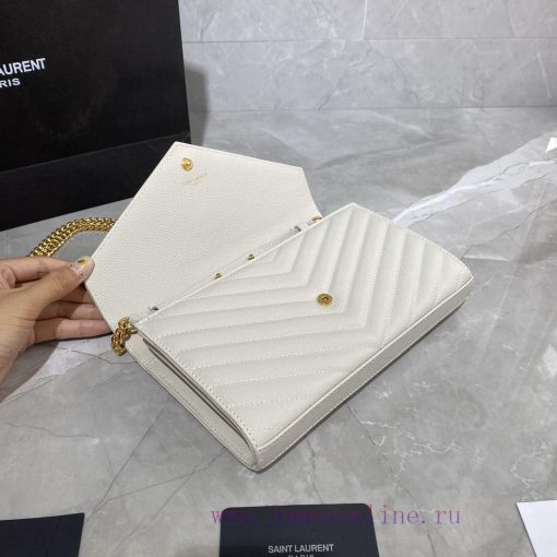 Yves Saint Laurent Bags 𝑴𝒐𝒏𝒐𝒈𝒓𝒂𝒎 𝑾𝒐𝒄 MONOGRAM caviar pattern envelope package A super practical small bag, the most cq2u3gxr - Image 6
