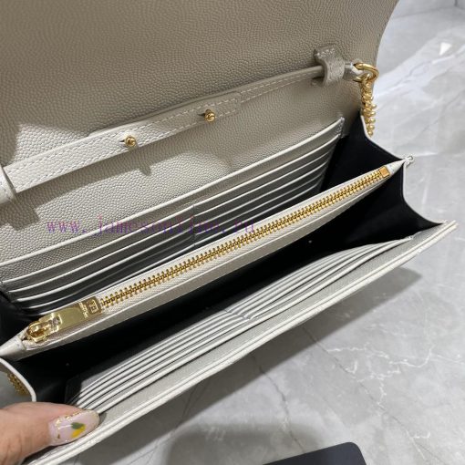 Yves Saint Laurent Bags 𝑴𝒐𝒏𝒐𝒈𝒓𝒂𝒎 𝑾𝒐𝒄 MONOGRAM caviar pattern envelope package A super practical small bag, the most cq2u3gxr - Image 9
