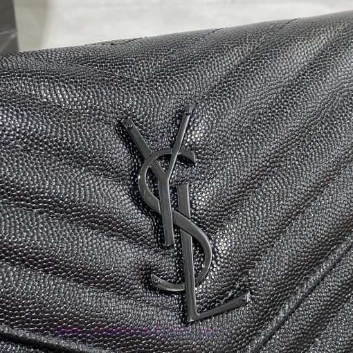 Yves Saint Laurent Bags 𝑴𝒐𝒏𝒐𝒈𝒓𝒂𝒎 𝑾𝒐𝒄 MONOGRAM caviar pattern envelope package A super practical small bag, the most ov9tmcnx - Image 4