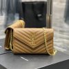 Yves Saint Laurent Bags 𝑴𝒐𝒏𝒐𝒈𝒓𝒂𝒎 𝑾𝒐𝒄 MONOGRAM caviar pattern envelope package A super practical small bag, the most 4rd62pac