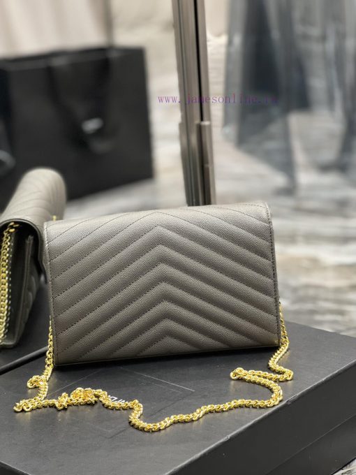Yves Saint Laurent Bags 𝑴𝒐𝒏𝒐𝒈𝒓𝒂𝒎 𝑾𝒐𝒄 MONOGRAM caviar pattern envelope package A super practical small bag, the most o5x49bsb - Image 7