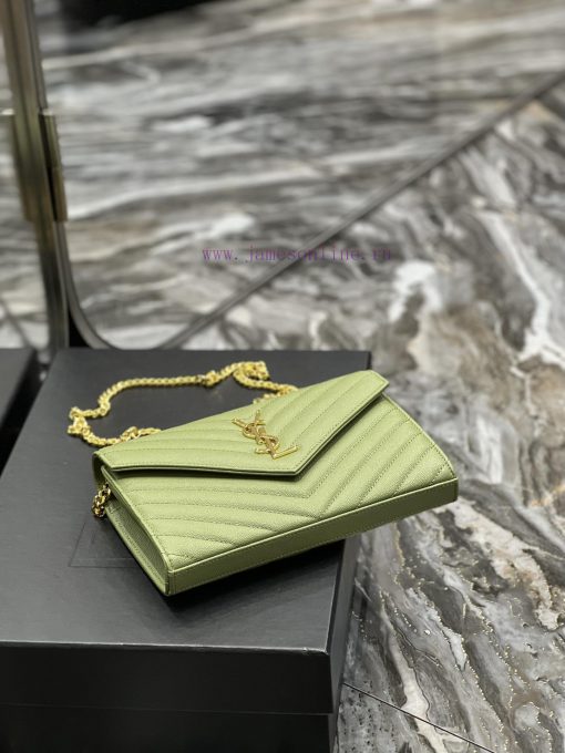 Yves Saint Laurent Bags 𝑴𝒐𝒏𝒐𝒈𝒓𝒂𝒎 𝑾𝒐𝒄 MONOGRAM caviar pattern envelope package A super practical small bag, the most fd7g7ttb - Image 8
