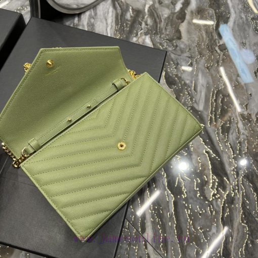 Yves Saint Laurent Bags 𝑴𝒐𝒏𝒐𝒈𝒓𝒂𝒎 𝑾𝒐𝒄 MONOGRAM caviar pattern envelope package A super practical small bag, the most fd7g7ttb - Image 9