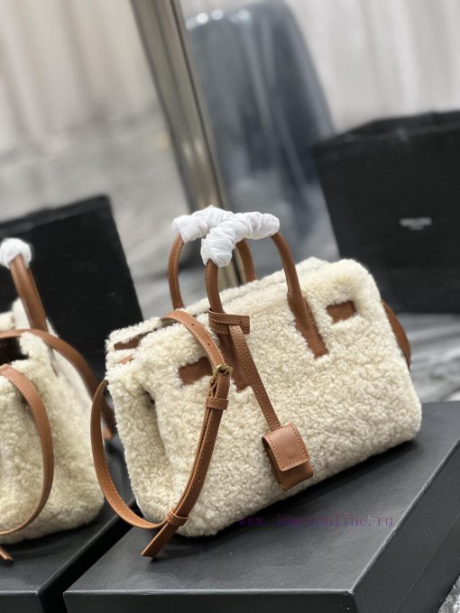 Yves Saint Laurent Bags Sac de jour22cm lamb woolEquipped with long shoulder straps and mini sizeThe design concept kty1gokh - Image 3