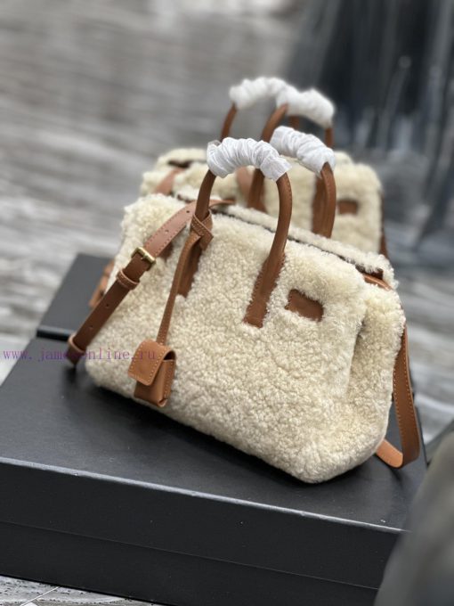 Yves Saint Laurent Bags Sac de jour22cm lamb woolEquipped with long shoulder straps and mini sizeThe design concept kty1gokh - Image 4