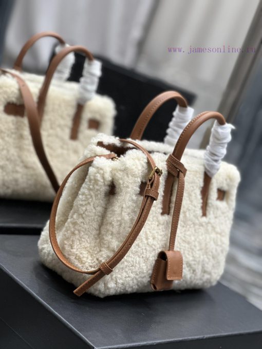 Yves Saint Laurent Bags Sac de jour22cm lamb woolEquipped with long shoulder straps and mini sizeThe design concept kty1gokh - Image 5