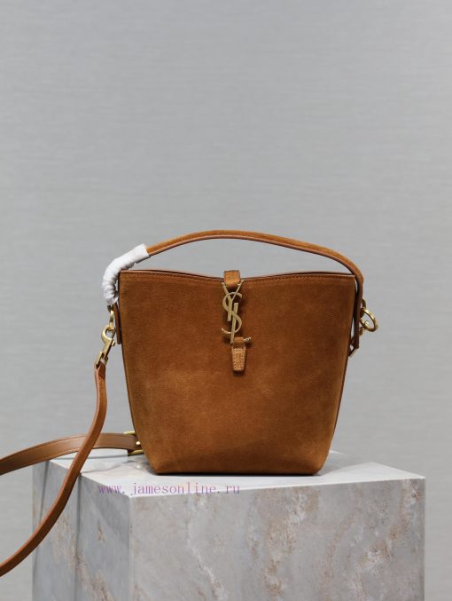 Yves Saint Laurent Bags Suede styleLE 37 Bucket Bag Small_Super Beautiful Bucket Bag with Handheld _ A brand new bag kh8cigxn