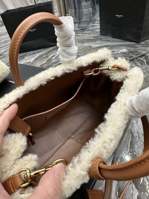 Yves Saint Laurent Bags Sac de jour22cm lamb woolEquipped with long shoulder straps and mini sizeThe design concept kty1gokh - Image 8