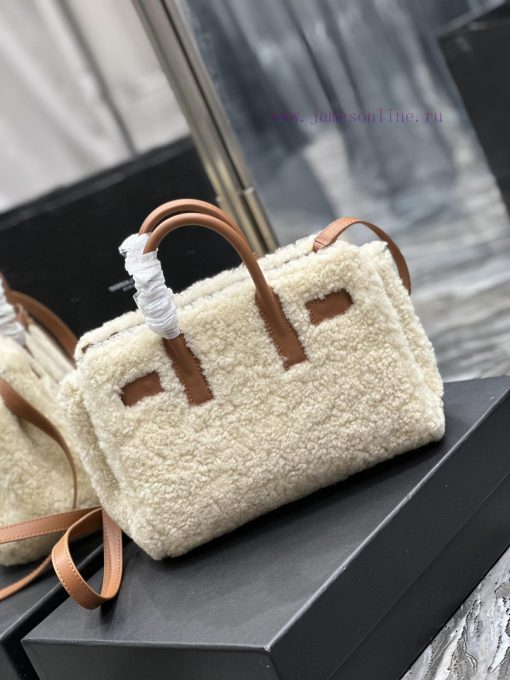 Yves Saint Laurent Bags Sac de jour22cm lamb woolEquipped with long shoulder straps and mini sizeThe design concept kty1gokh - Image 9