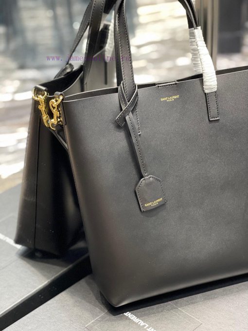 Yves Saint Laurent Bags Shopping Tote bag_A simple and low-key solid color shopping bag, paired with a metal logo pe 58nadq6g - Image 4