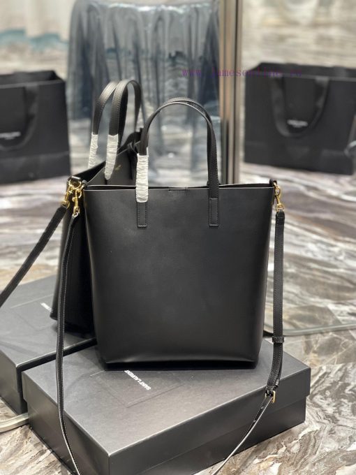 Yves Saint Laurent Bags Shopping Tote bag_A simple and low-key solid color shopping bag, paired with a metal logo pe 58nadq6g - Image 10