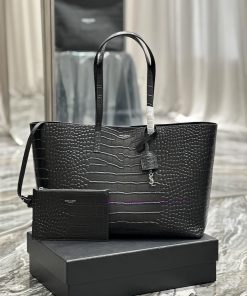 Yves Saint Laurent Bags Shopping tote bag_Shopping bagA very minimalist and cool style series, imported crocodile pa qz85hntz
