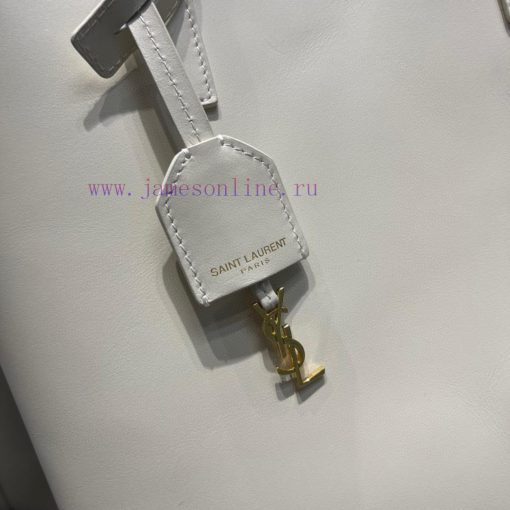 Yves Saint Laurent Bags 𝑺𝒉𝒐𝒑𝒑𝒊𝒏𝒈 𝒕𝒐𝒕𝒆 𝒃𝒂𝒈_A simple and low-key solid color shopping bag, paired with a metal logo pe ea2um979 - Image 5