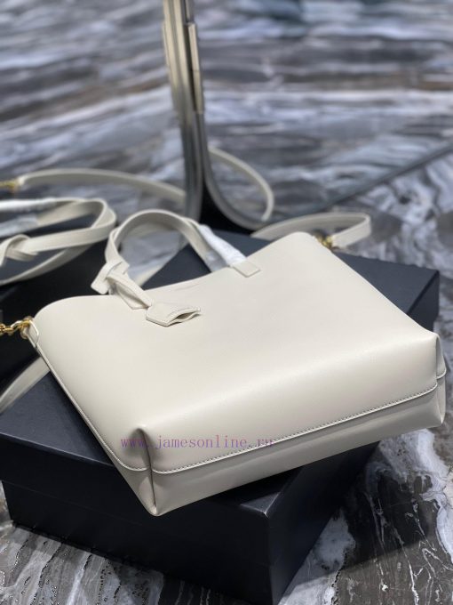 Yves Saint Laurent Bags 𝑺𝒉𝒐𝒑𝒑𝒊𝒏𝒈 𝒕𝒐𝒕𝒆 𝒃𝒂𝒈_A simple and low-key solid color shopping bag, paired with a metal logo pe ea2um979 - Image 7
