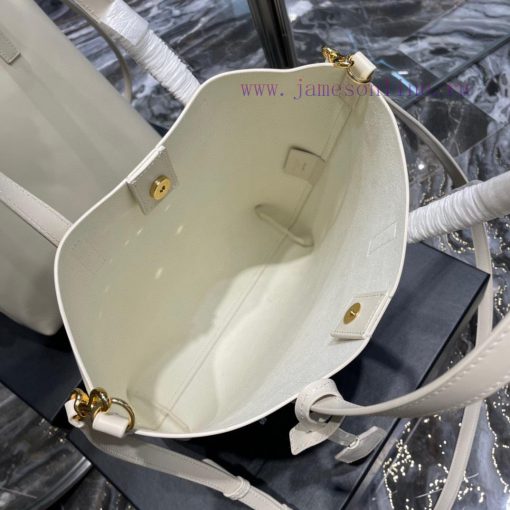 Yves Saint Laurent Bags 𝑺𝒉𝒐𝒑𝒑𝒊𝒏𝒈 𝒕𝒐𝒕𝒆 𝒃𝒂𝒈_A simple and low-key solid color shopping bag, paired with a metal logo pe ea2um979 - Image 9