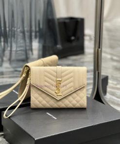Yves Saint Laurent Bags 𝑴𝑶𝑵𝑶𝑮𝑹𝑨𝑴 _ Caviar handbag, with detachable wrist strap, wear-resistant caviar pattern, 100% jbulsnq9