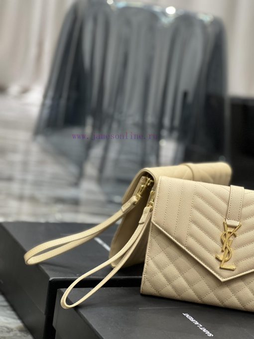 Yves Saint Laurent Bags 𝑴𝑶𝑵𝑶𝑮𝑹𝑨𝑴 _ Caviar handbag, with detachable wrist strap, wear-resistant caviar pattern, 100% jbulsnq9 - Image 5