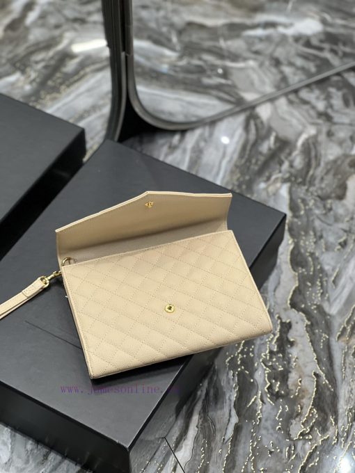 Yves Saint Laurent Bags 𝑴𝑶𝑵𝑶𝑮𝑹𝑨𝑴 _ Caviar handbag, with detachable wrist strap, wear-resistant caviar pattern, 100% jbulsnq9 - Image 9