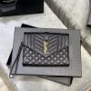 Yves Saint Laurent Bags 𝑴𝑶𝑵𝑶𝑮𝑹𝑨𝑴 _ Caviar handbag, with detachable wrist strap, wear-resistant caviar pattern, 100% ai9s89n5