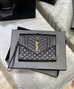 Yves Saint Laurent Bags 𝑴𝑶𝑵𝑶𝑮𝑹𝑨𝑴 _ Caviar handbag, with detachable wrist strap, wear-resistant caviar pattern, 100% ai9s89n5
