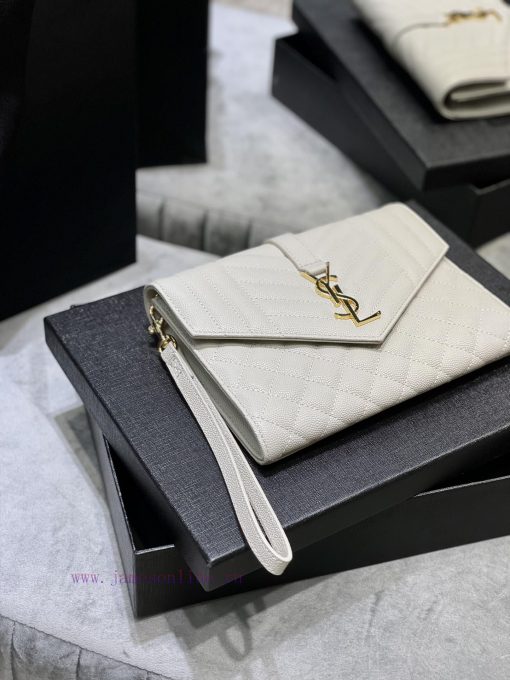 Yves Saint Laurent Bags 𝑴𝑶𝑵𝑶𝑮𝑹𝑨𝑴 _ Caviar handbag, with detachable wrist strap, wear-resistant caviar pattern, 100% vatzlutn - Image 3