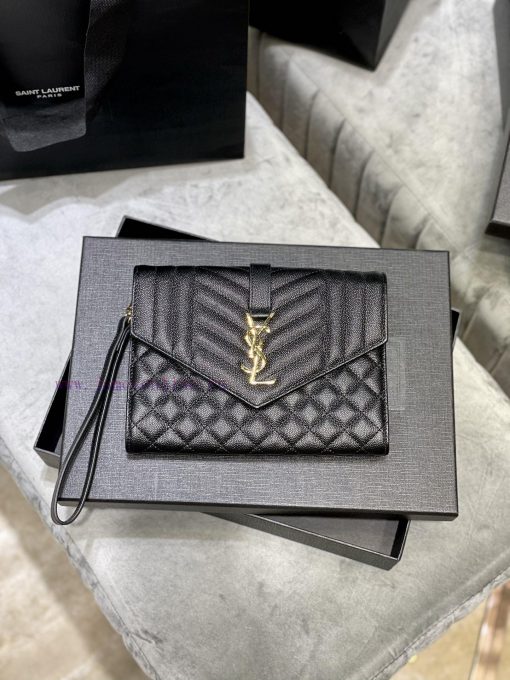 Yves Saint Laurent Bags 𝑴𝑶𝑵𝑶𝑮𝑹𝑨𝑴 _ Caviar handbag, with detachable wrist strap, wear-resistant caviar pattern, 100% ai9s89n5 - Image 2