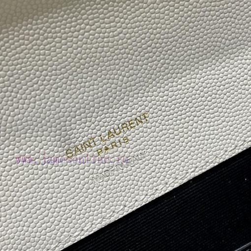 Yves Saint Laurent Bags 𝑴𝑶𝑵𝑶𝑮𝑹𝑨𝑴 _ Caviar handbag, with detachable wrist strap, wear-resistant caviar pattern, 100% vatzlutn - Image 9