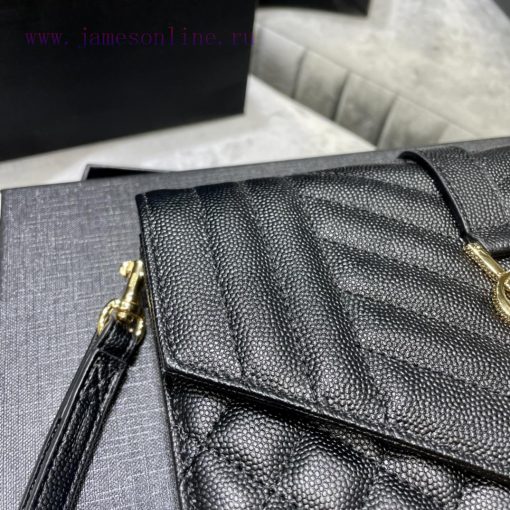 Yves Saint Laurent Bags 𝑴𝑶𝑵𝑶𝑮𝑹𝑨𝑴 _ Caviar handbag, with detachable wrist strap, wear-resistant caviar pattern, 100% ai9s89n5 - Image 6