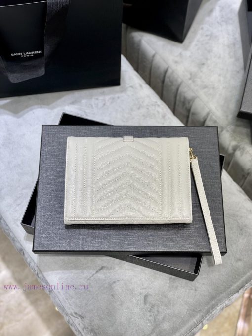 Yves Saint Laurent Bags 𝑴𝑶𝑵𝑶𝑮𝑹𝑨𝑴 _ Caviar handbag, with detachable wrist strap, wear-resistant caviar pattern, 100% vatzlutn - Image 10