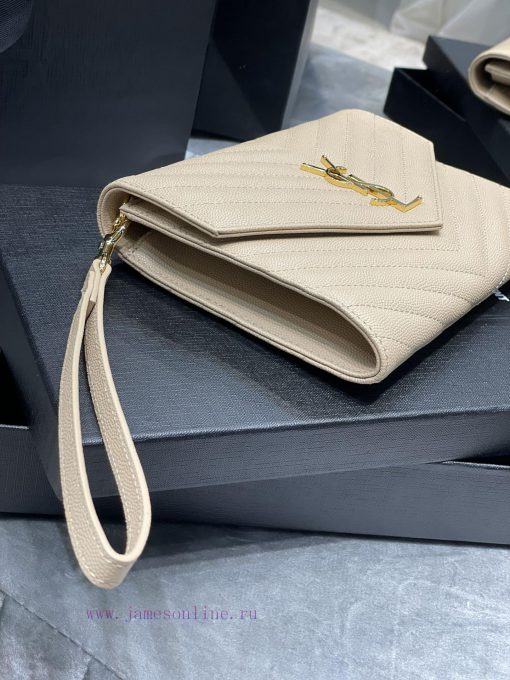 Yves Saint Laurent Bags 𝑴𝑶𝑵𝑶𝑮𝑹𝑨𝑴 _ Caviar handbag, with detachable wrist strap, wear-resistant caviar pattern, 100% zbg4na95 - Image 5