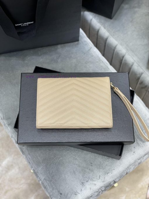 Yves Saint Laurent Bags 𝑴𝑶𝑵𝑶𝑮𝑹𝑨𝑴 _ Caviar handbag, with detachable wrist strap, wear-resistant caviar pattern, 100% zbg4na95 - Image 7