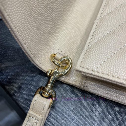 Yves Saint Laurent Bags 𝑴𝑶𝑵𝑶𝑮𝑹𝑨𝑴 _ Caviar handbag, with detachable wrist strap, wear-resistant caviar pattern, 100% zbg4na95 - Image 9