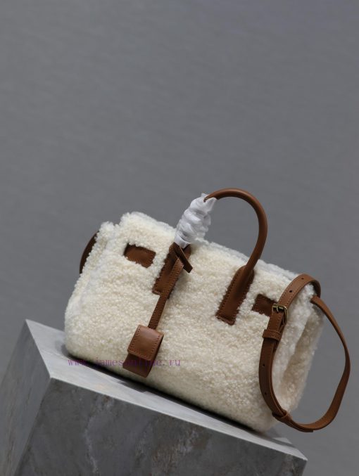 Yves Saint Laurent Bags Sac de jour22cm lamb woolEquipped with long shoulder straps and mini sizeThe design concept 10ghxwbz - Image 3