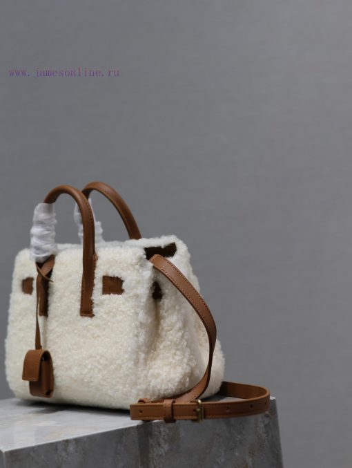 Yves Saint Laurent Bags Sac de jour22cm lamb woolEquipped with long shoulder straps and mini sizeThe design concept 10ghxwbz - Image 9