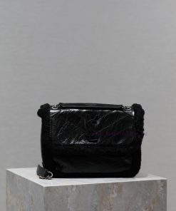 Yves Saint Laurent Bags Niki_ Autumn/Winter Fury CollectionA warm bag made of durable oil wax cowhide and lamb, with 9wg0ne31