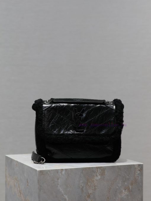 Yves Saint Laurent Bags Niki_ Autumn/Winter Fury CollectionA warm bag made of durable oil wax cowhide and lamb, with 9wg0ne31