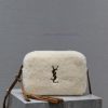 Yves Saint Laurent Bags 𝑳𝒐𝒖 Camera Bag - Lamb Wool with LeatherTop level imported Italian cowhide camera bag. Hong K mimb252q