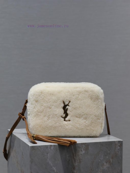 Yves Saint Laurent Bags 𝑳𝒐𝒖 Camera Bag - Lamb Wool with LeatherTop level imported Italian cowhide camera bag. Hong K mimb252q - Image 2