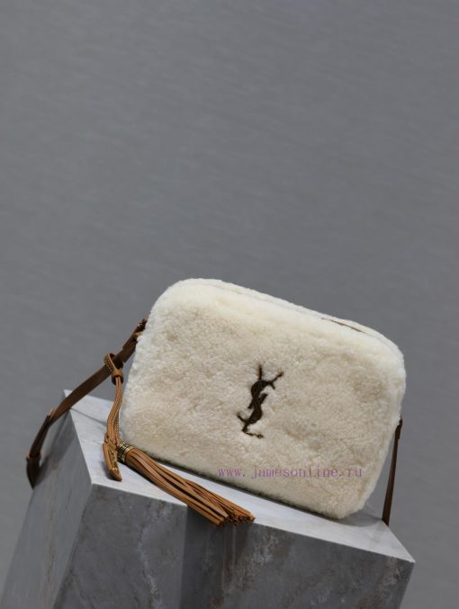Yves Saint Laurent Bags 𝑳𝒐𝒖 Camera Bag - Lamb Wool with LeatherTop level imported Italian cowhide camera bag. Hong K mimb252q - Image 3