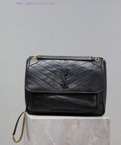 Yves Saint Laurent Bags NIKI New LargeBlack sheepskin without packagingThe new Niki is more practical, adding a D-bu o9dv49zv