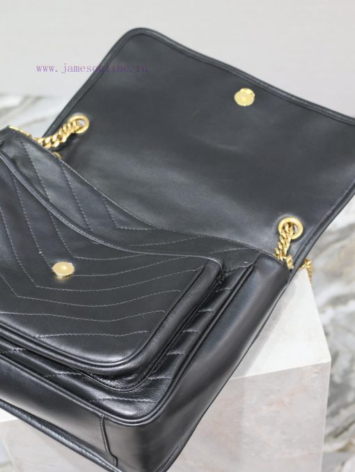 Yves Saint Laurent Bags NIKI New LargeBlack sheepskin without packagingThe new Niki is more practical, adding a D-bu o9dv49zv - Image 9