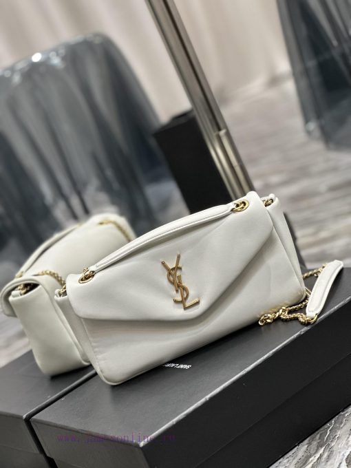 Yves Saint Laurent Bags CALYPSO_ Sheepskin Chain BagMade of imported Italian lambskin, it has a soft and delicate to sfjuzm2a - Image 3